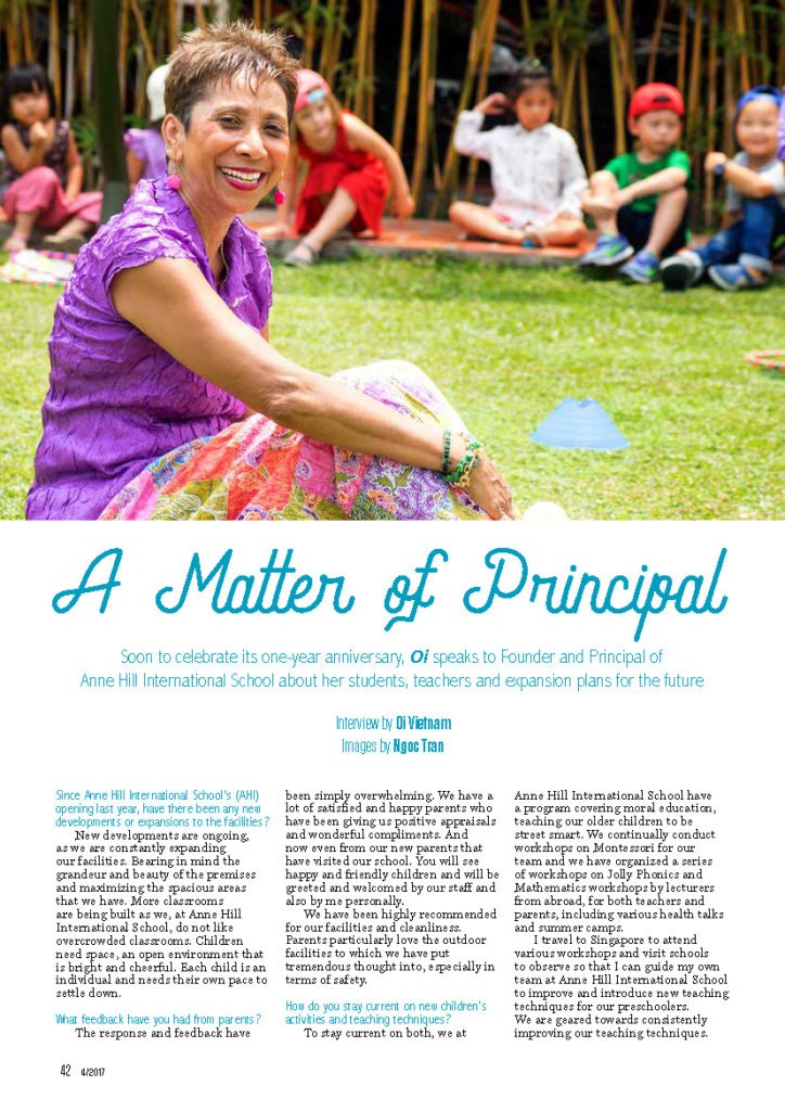 Oi Magazine: “A Matter of Principal”