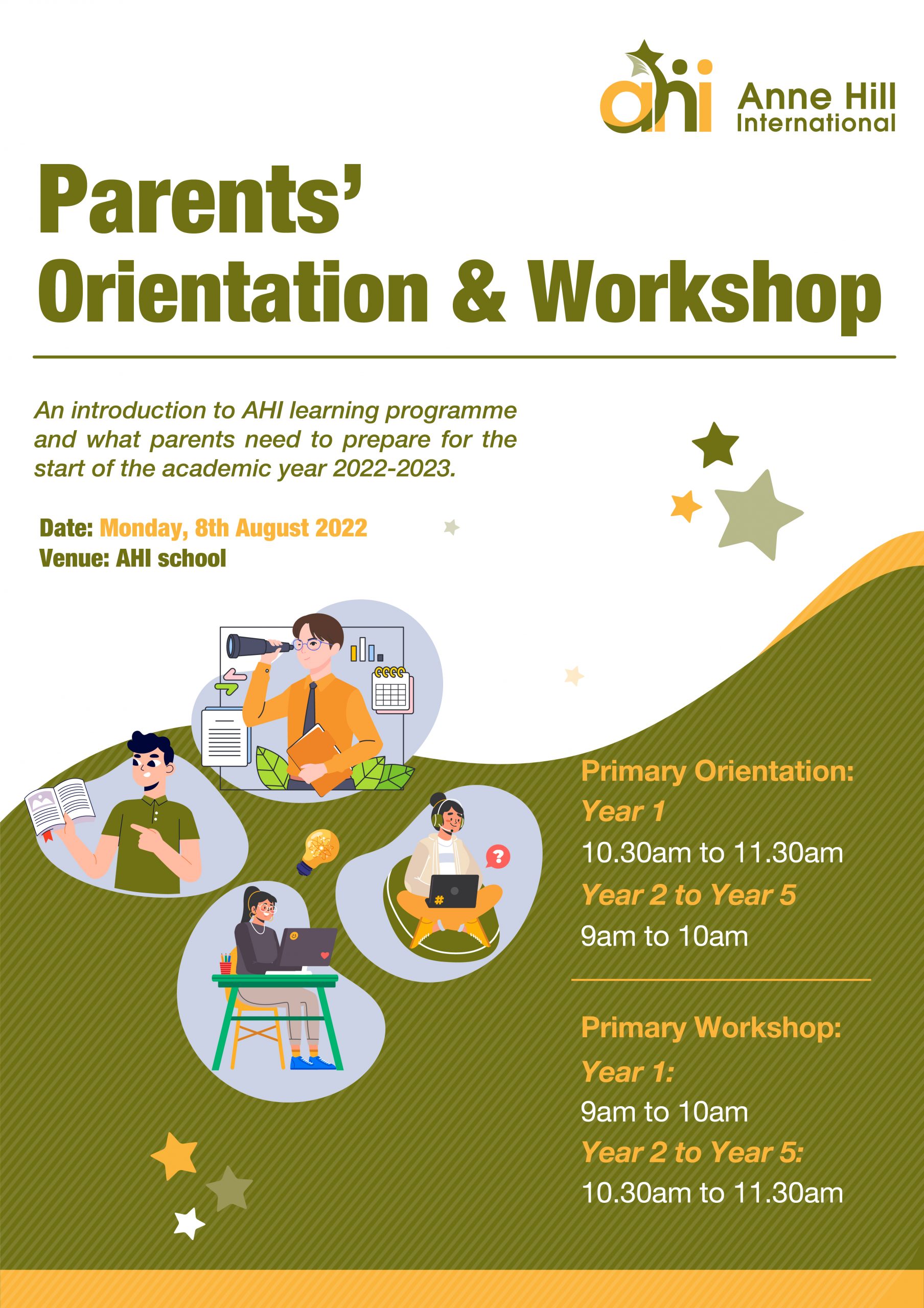 [PRIMARY SCHOOL STUDENTS] THE ORIENTATION AND WORKSHOP ON AUGUST 8TH